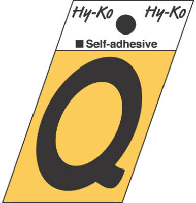 1-1/2" Adhesive Alum Letter Q