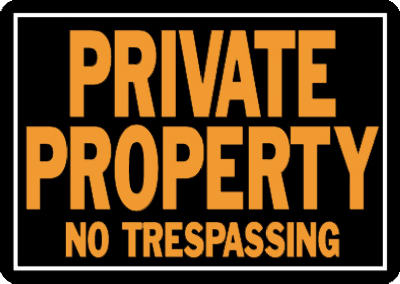 10x14 Alum Private Property