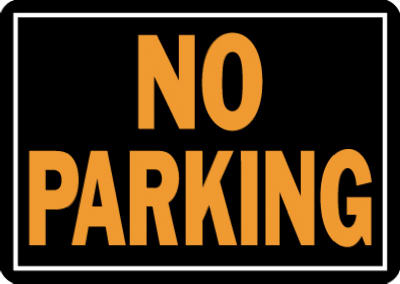 10x14 Alum No Parking