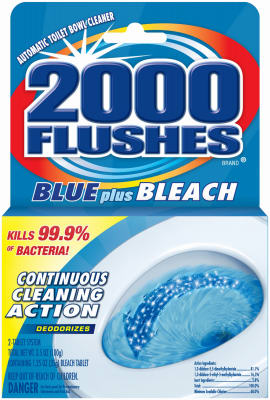 2000 Flushes Blue + Bleach