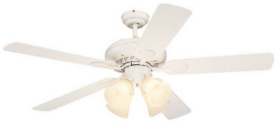 52" Swirl WHT Ceil Fan
