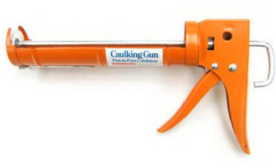 9" Orange Ratcheting Caulk Gun