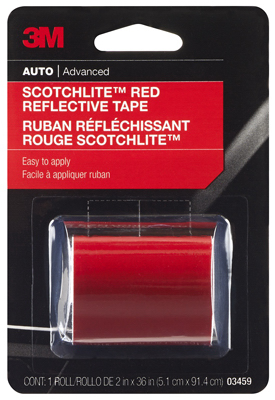 2"x36" Red Refl Safety Tape