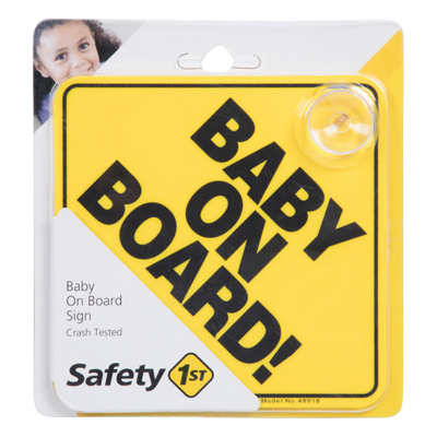 YEL Baby On Board Sign