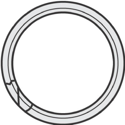 100PK5/8"Split Key Ring        *