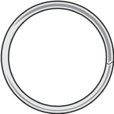 7/8" Split Key Ring