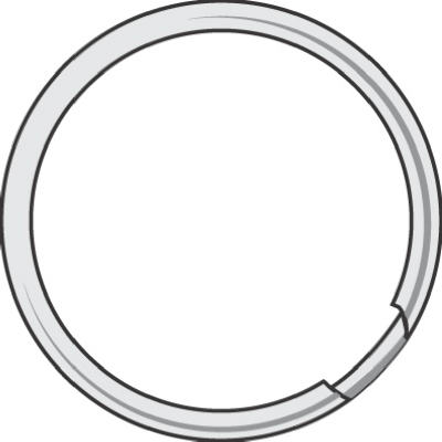 1-3/4" Split Key Ring