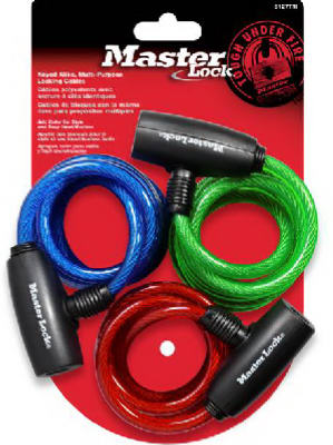 3PK 6' Bike/Lock Cable