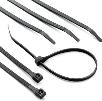 100PK 8" Black Cable Ties