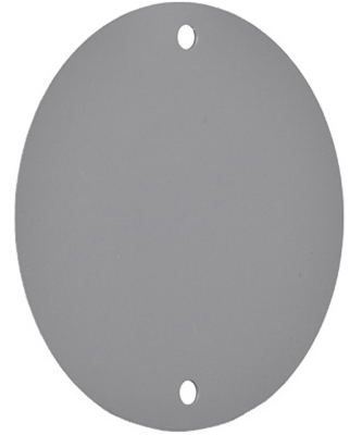 Gray WP Round Blank Cover