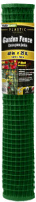 Mesh Green PVC Garden Fence, 40" x 25'