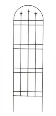 72"BLK Arch Fin Trellis