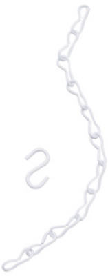 3PK 18" WHT FLWR Chain