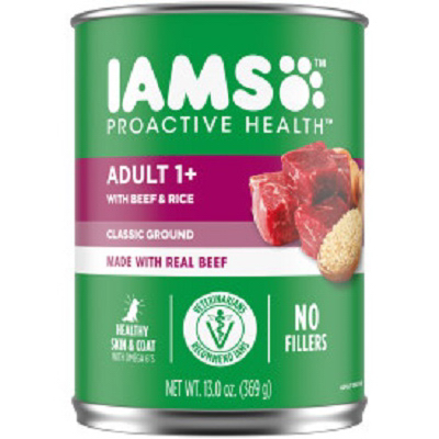 IAMS 13.2OZ Beef/Rice Dog Food