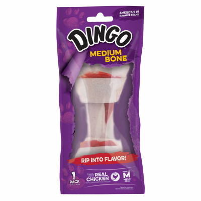 Dingo MED WHT Raw Bone