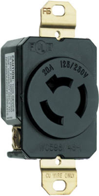 20A 250V BLK LockOutlet