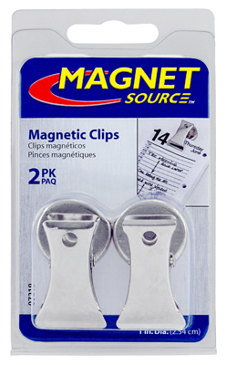 2PK Chrome Magnet Clip