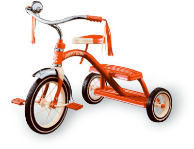 12" Classic Red Tricycle