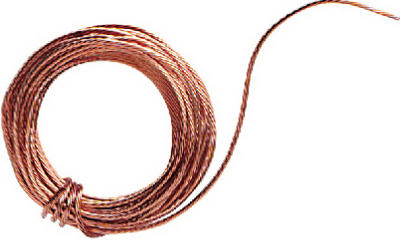 10' Copper Fixture Ground Wire