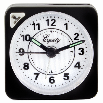 Black Quartz Cube Alarm Clock