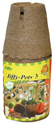 10 PK 3" Round Jiffy Pot