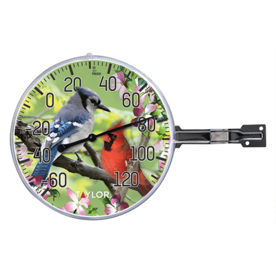 5.2" In/Out Thermometer W/ Birds
