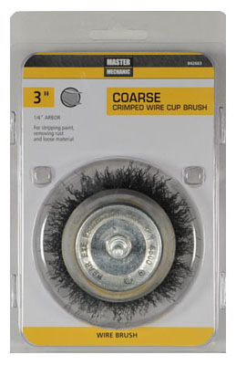 3" Coarse Wire Cup Brush