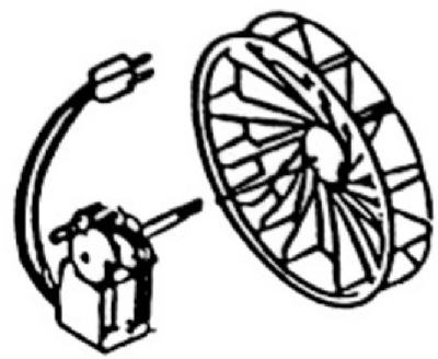70CFM Fan Motor/Wheel