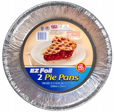 2PK XLG Foil Pie Pan