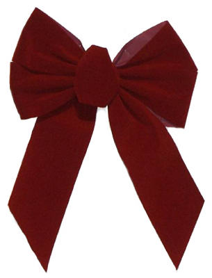 5 Loop Burgundy Bow