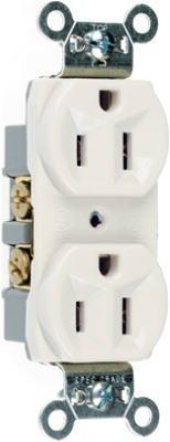 15A Ivory 3Wire DPLX Receptacle