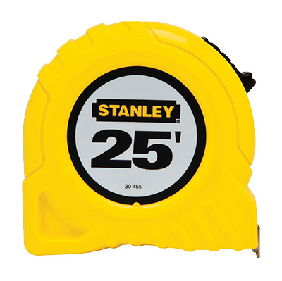 1"x25' Yellow Tape Rule Stanley