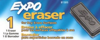 EXPO 81505 Block Eraser, 5-1/8 in L, 1-1/2 in W, Charcoal/Gray
