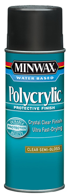 Polycrylic Aerosol Semigloss Water-Based Finish, 11.5-oz.