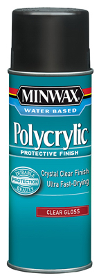 Polycrylic Aerosol Gloss Water-Based Finish, 11.5-oz.