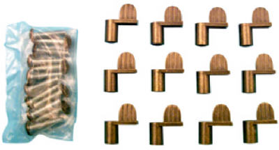 12PK 7/16" BRZ Scr Clip
