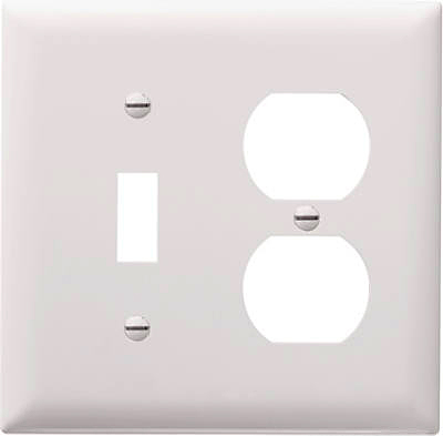 White 1 Tog 1 Outlet Wallplate