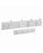18" WHT Hook & Key Rail