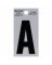 2"BLK Letter A Adhesive