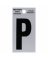 2"BLK Letter P Adhesive