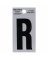 2"BLK Letter R Adhesive