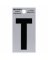 2"BLK Letter T Adhesive