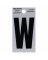 2"BLK Letter W Adhesive