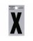 2"BLK Letter X Adhesive