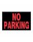 8x12 NO PARKING Sign Blk/Org