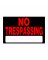 8x12 NO TRESPASSING Sign