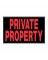 8"x12" BLK/RED Private Prop Sign