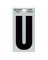 3" BLK U Thin Adhesive