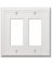 2R WHT Wall Plate
