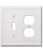 1T1D WHT Wall Plate